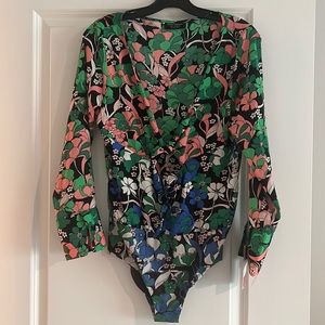 Zara Printed Bodysuit NWT
